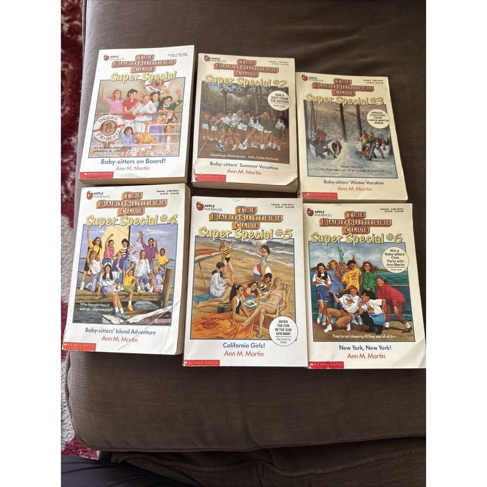 Lot of 6 The Baby Sitters Club Super Specials 1 thru 6